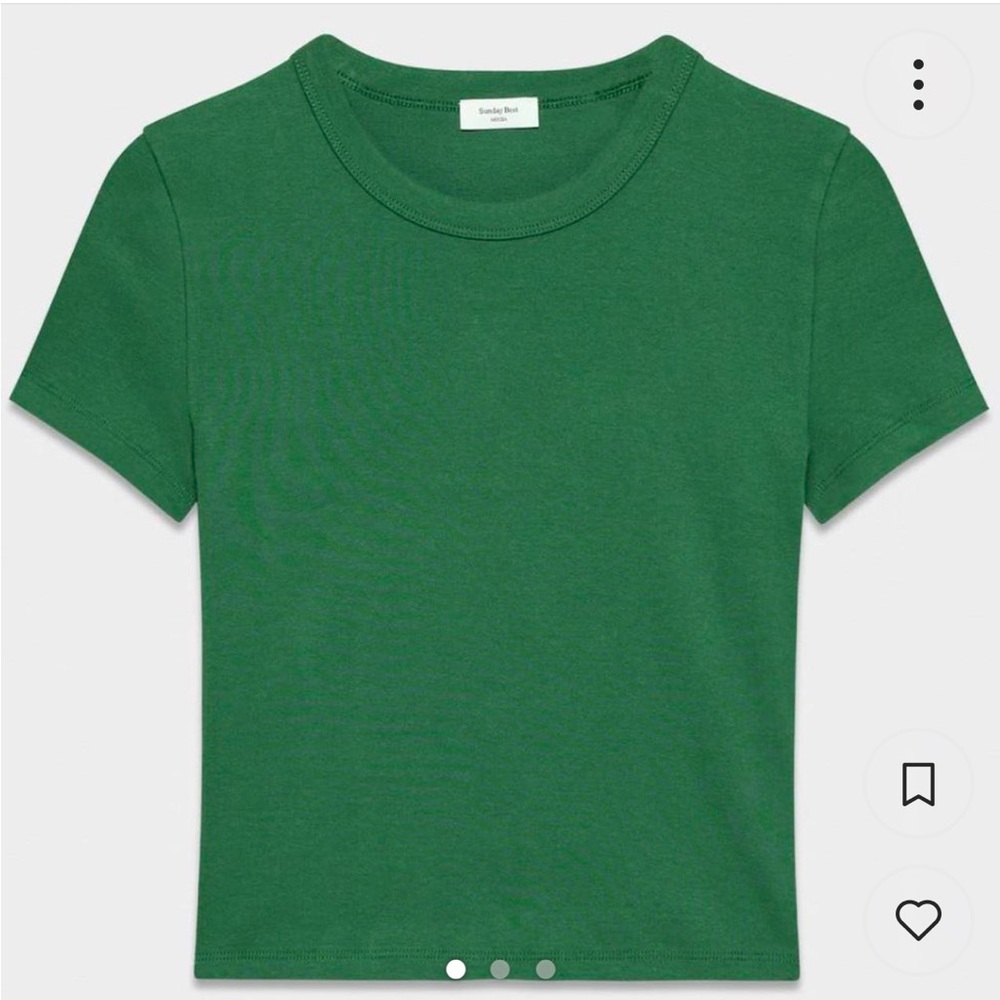 Aritzia Sunday Best BestHug Little Ribbed Baby Tee